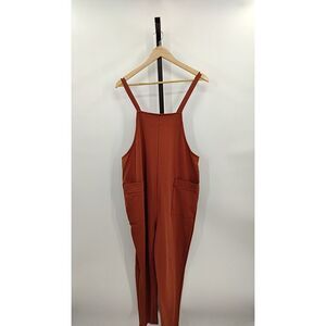 Quince Rust Orange Pocket Jumpsuit